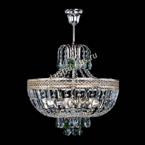 Люстра Венеция Астра №5 зеленая в Кирове Гусь Хрустальный