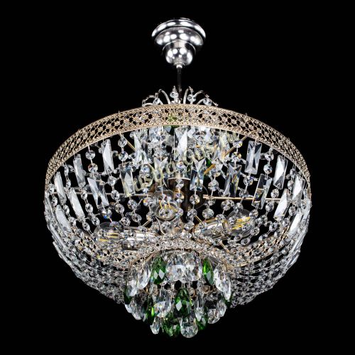 Люстра Венеция Астра №5 зеленая в Кирове Гусь Хрустальный