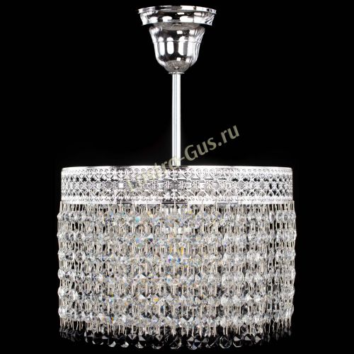 Люстра Венеция Капель №1 с подвесом Черная в Кирове Гусь Хрустальный