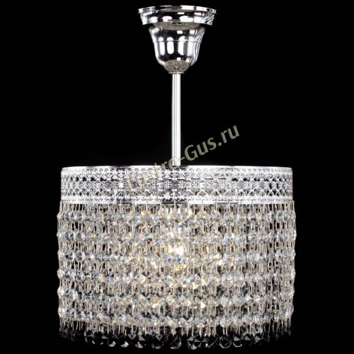 Люстра Венеция Капель №1 с подвесом Черная в Кирове Гусь Хрустальный