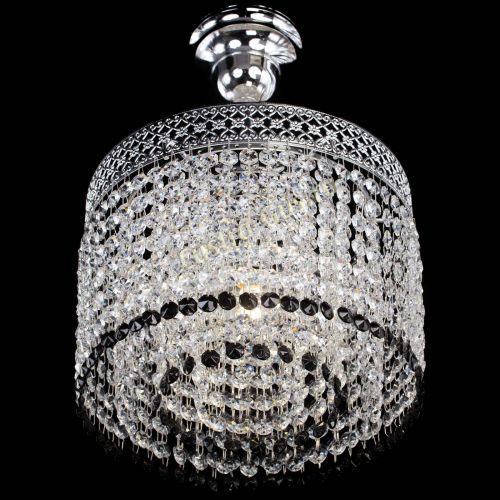 Люстра Венеция Капель №1 с подвесом Черная в Кирове Гусь Хрустальный