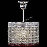 Люстра Венеция Капель №1 с подвесом Красная в Кирове