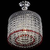 Люстра Венеция Капель №1 с подвесом Красная в Кирове