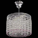 Люстра Венеция Капель №1 с подвесом Розовая в Кирове