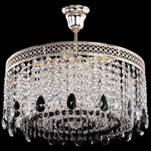 Люстра Венеция Капель журавлик черная в Кирове Гусь Хрустальный