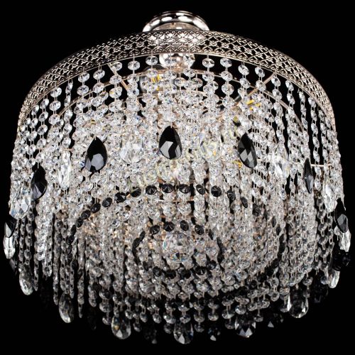 Люстра Венеция Капель журавлик черная в Кирове Гусь Хрустальный