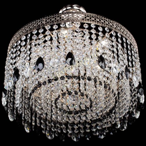 Люстра Венеция Капель журавлик черная в Кирове Гусь Хрустальный