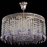 Люстра Венеция Капель журавлик фиолетовая в Кирове