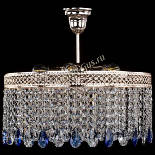 Люстра Венеция Капель журавлик синяя в Кирове Гусь Хрустальный