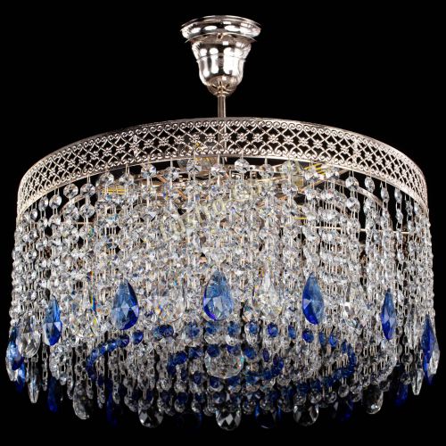 Люстра Венеция Капель журавлик синяя в Кирове Гусь Хрустальный