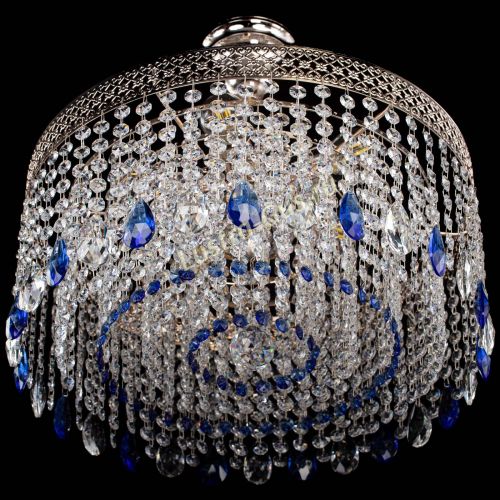 Люстра Венеция Капель журавлик синяя в Кирове Гусь Хрустальный