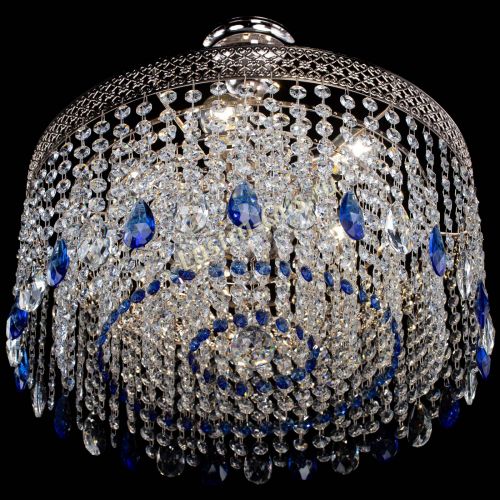 Люстра Венеция Капель журавлик синяя в Кирове Гусь Хрустальный