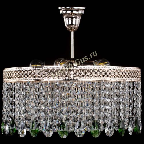 Люстра Венеция Капель журавлик зеленая в Кирове Гусь Хрустальный
