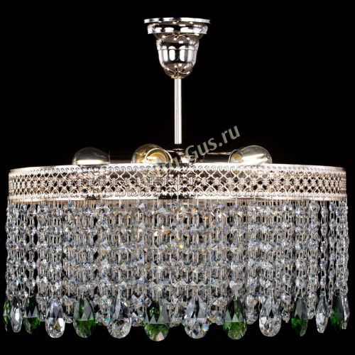 Люстра Венеция Капель журавлик зеленая в Кирове Гусь Хрустальный