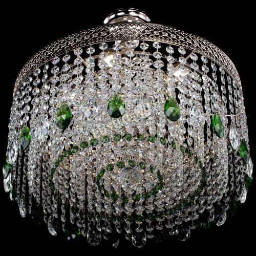 Люстра Венеция Капель журавлик зеленая в Кирове Гусь Хрустальный
