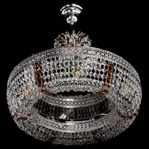 Люстра Венеция Кольцо с подвесом Чайная в Кирове Гусь Хрустальный