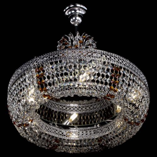 Люстра Венеция Кольцо с подвесом Чайная в Кирове Гусь Хрустальный