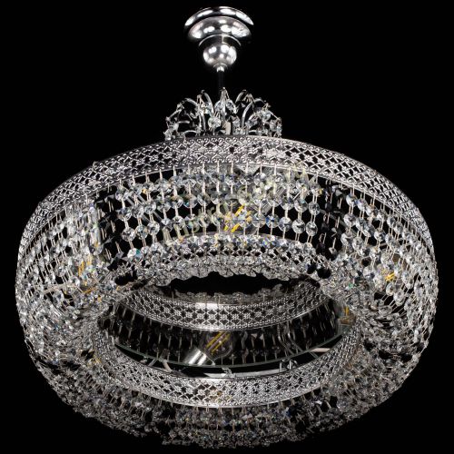 Люстра Венеция Кольцо с подвесом Черная в Кирове Гусь Хрустальный