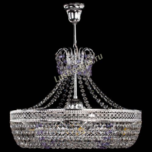 Люстра Венеция Кольцо с подвесом Фиолетовая в Кирове Гусь Хрустальный