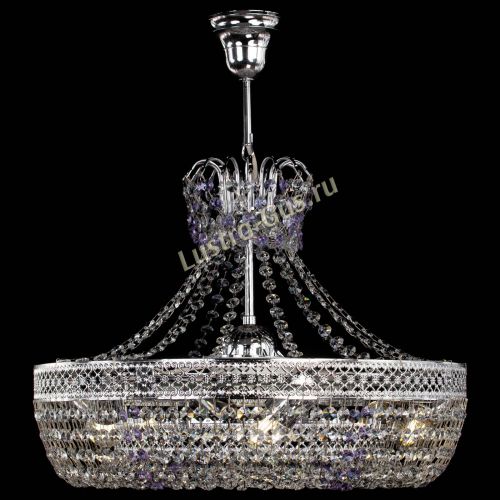 Люстра Венеция Кольцо с подвесом Фиолетовая в Кирове Гусь Хрустальный