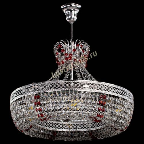 Люстра Венеция Кольцо с подвесом Красная в Кирове Гусь Хрустальный