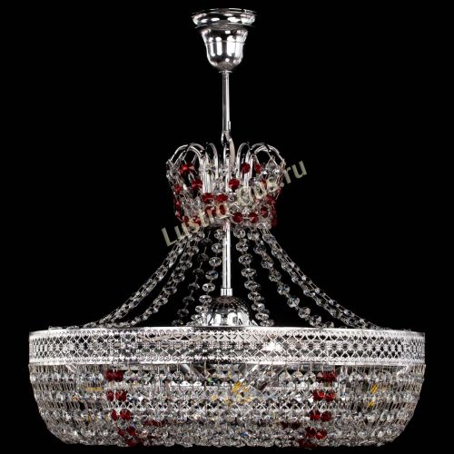 Люстра Венеция Кольцо с подвесом Красная в Кирове Гусь Хрустальный