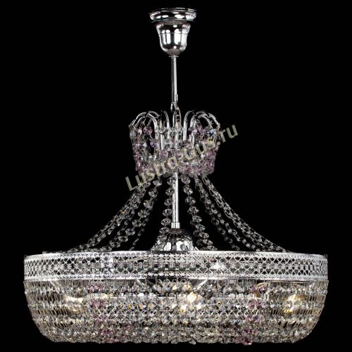 Люстра Венеция Кольцо с подвесом Розовая в Кирове Гусь Хрустальный