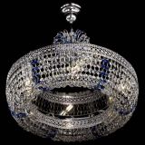 Люстра Венеция Кольцо с подвесом Синяя в Кирове