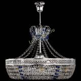 Люстра Венеция Кольцо с подвесом Синяя в Кирове