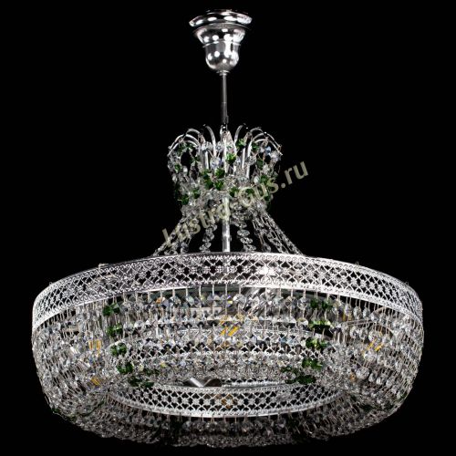 Люстра Венеция Кольцо с подвесом Зеленая в Кирове Гусь Хрустальный