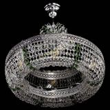 Люстра Венеция Кольцо с подвесом Зеленая в Кирове