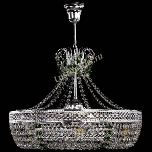 Люстра Венеция Кольцо с подвесом Зеленая в Кирове Гусь Хрустальный