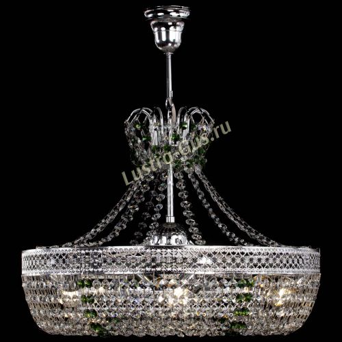 Люстра Венеция Кольцо с подвесом Зеленая в Кирове Гусь Хрустальный