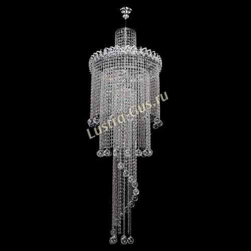 Люстра Водопад длинный с подвесом  в Кирове Гусь Хрустальный
