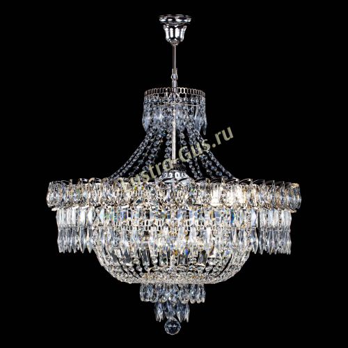 Люстра Водопад перо №8 с подвесом в Кирове Гусь Хрустальный