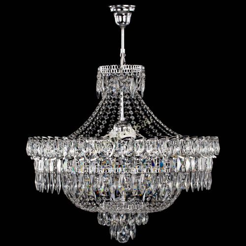 Люстра Водопад перо с подвесом в Кирове Гусь Хрустальный