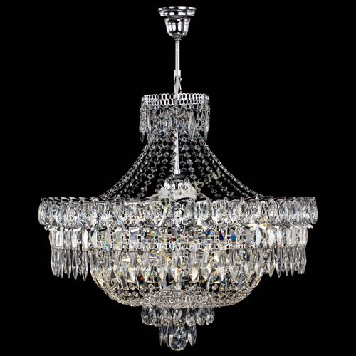 Люстра Водопад перо с подвесом в Кирове Гусь Хрустальный