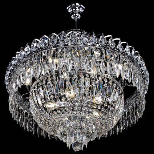 Люстра Водопад перо с подвесом в Кирове Гусь Хрустальный