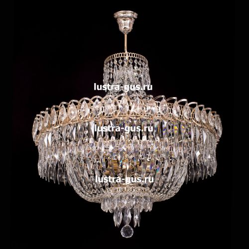 Люстра Водопад перо с подвесом в Кирове Гусь Хрустальный