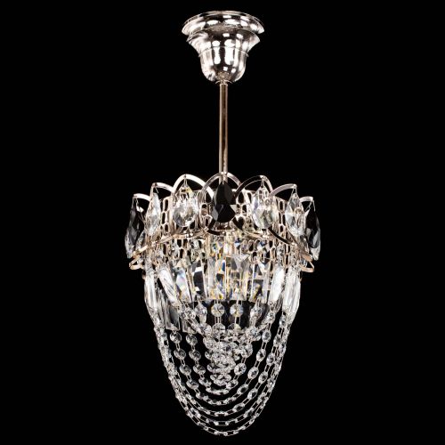 Люстра Водоворот №1 мини с подвесом черная в Кирове Гусь Хрустальный