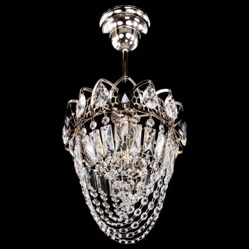 Люстра Водоворот №1 мини с подвесом черная в Кирове Гусь Хрустальный