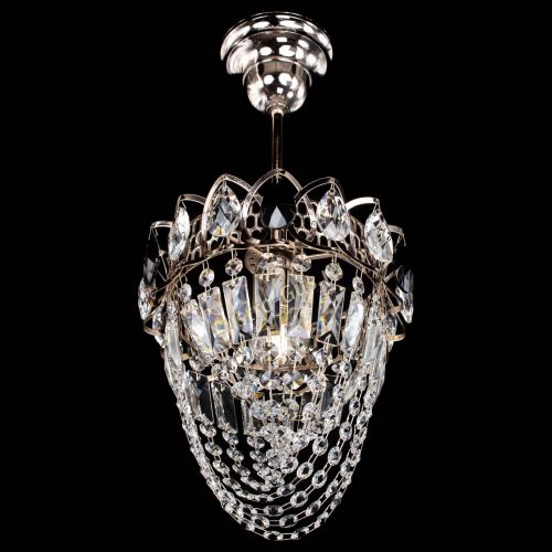 Люстра Водоворот №1 мини с подвесом черная в Кирове Гусь Хрустальный