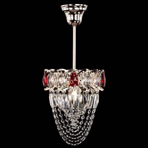 Люстра Водоворот №1 мини с подвесом красная в Кирове Гусь Хрустальный