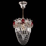 Люстра Водоворот №1 мини с подвесом красная в Кирове