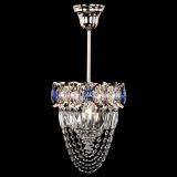 Люстра Водоворот №1 мини с подвесом синяя в Кирове