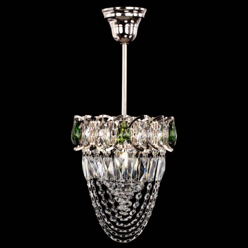 Люстра Водоворот №1 мини с подвесом зеленая в Кирове Гусь Хрустальный