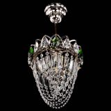 Люстра Водоворот №1 мини с подвесом зеленая в Кирове