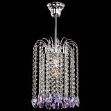 Люстра Зима капель журавлик фиолетовая в Кирове