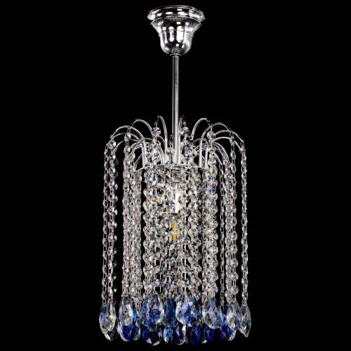 Люстра Зима капель журавлик синяя в Кирове Гусь Хрустальный