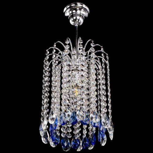 Люстра Зима капель журавлик синяя в Кирове Гусь Хрустальный